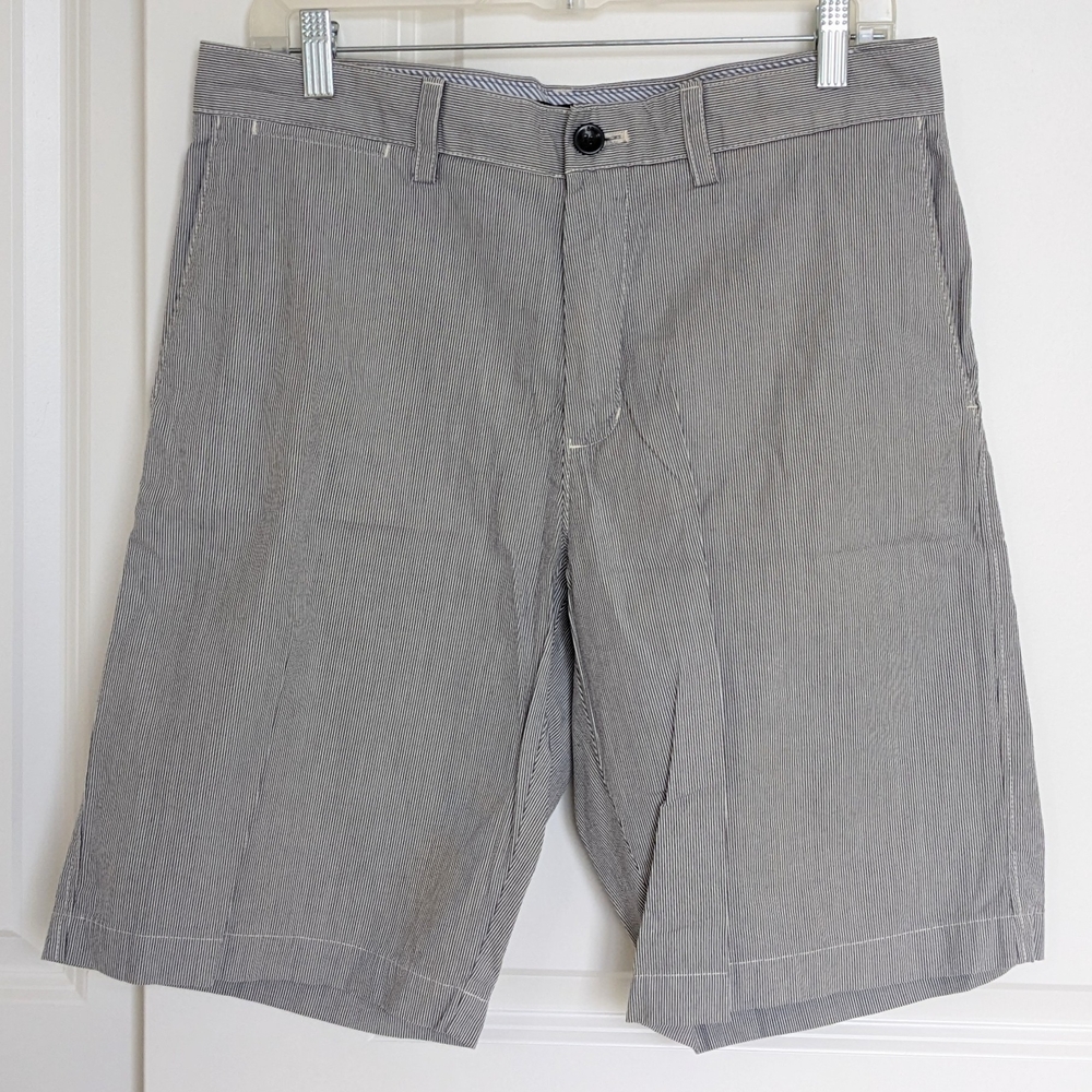 Banana Republic Striped Shorts Men 32 Cotton Office Work Preppy Nautical Summer